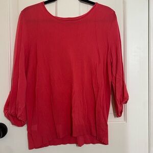 Apt. 9 Women's Vibrant Pink Sweater Blouse